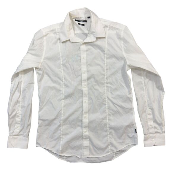 7Diamonds Collection Shirt Mens White Regular Fit Long Sleeve Collar Button Down - Picture 1 of 6